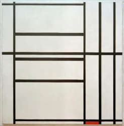 Composition No. 1, with Gray and Red / Composition with Red